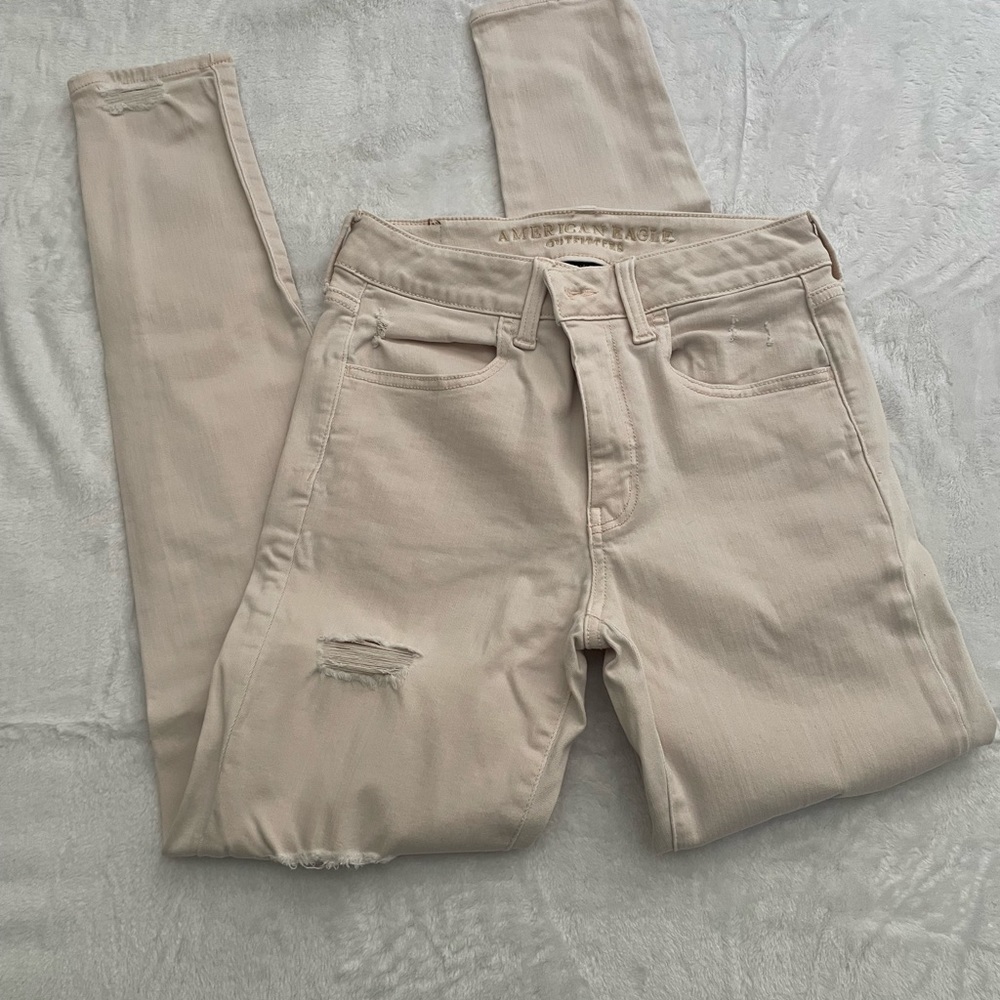 American Eagle Outfitters Women’s Light Pink Jeggings